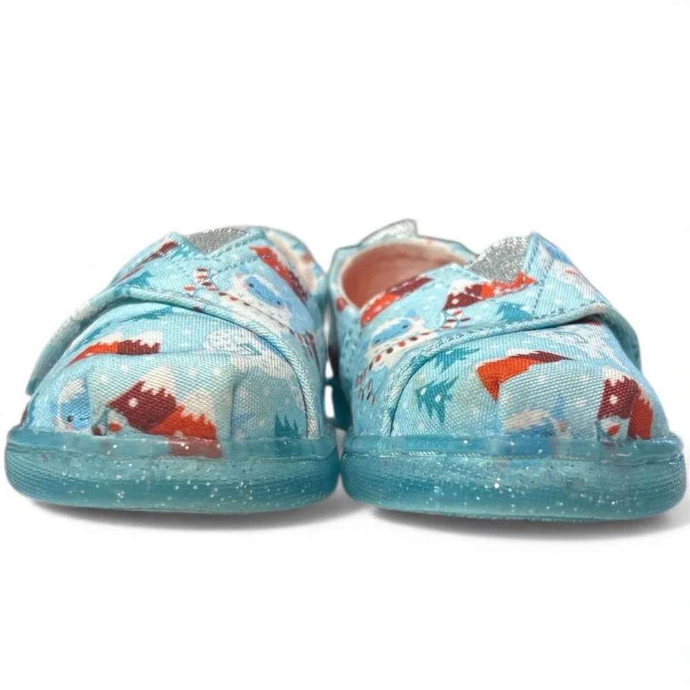 Toms Alpargata Holiday Slip On Flat Girls Blue‎ Flats Casual 10017617T